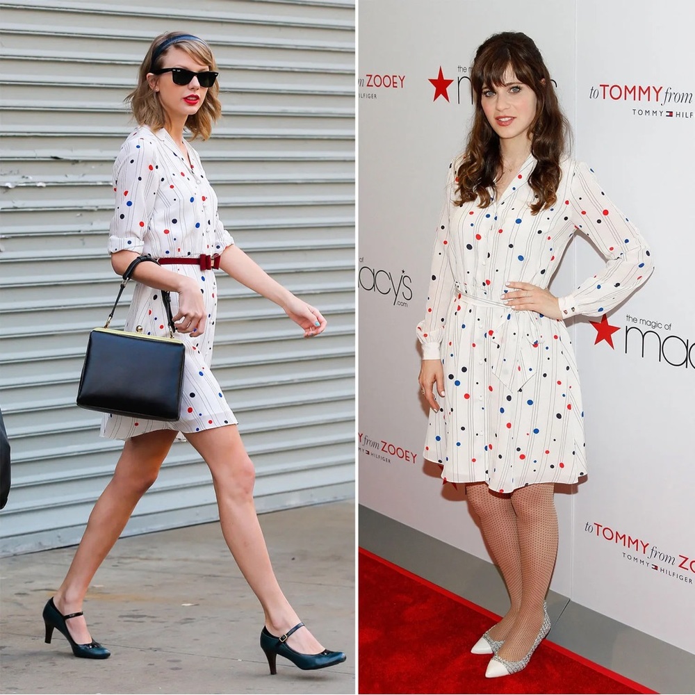 Tommy Hilfiger x Zooey Deschanel polka-dot dress